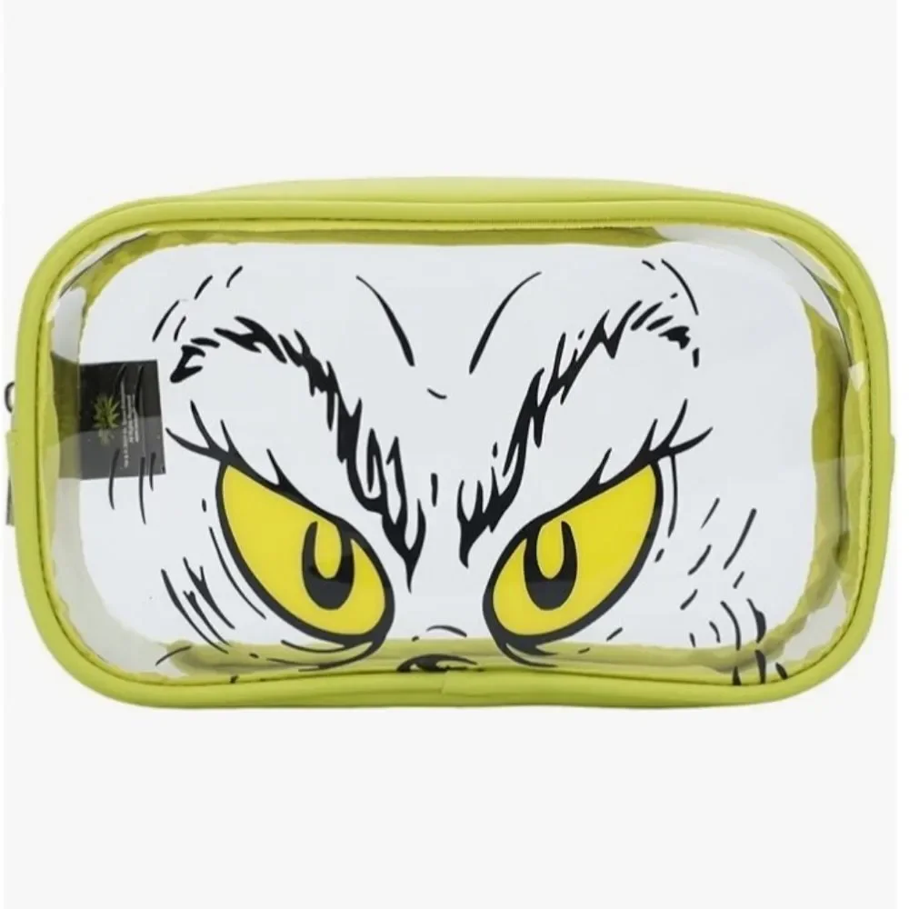 Bioworld Dr Seuss Grinch Travel Cosmetic Bags Set of 2 New with Tags